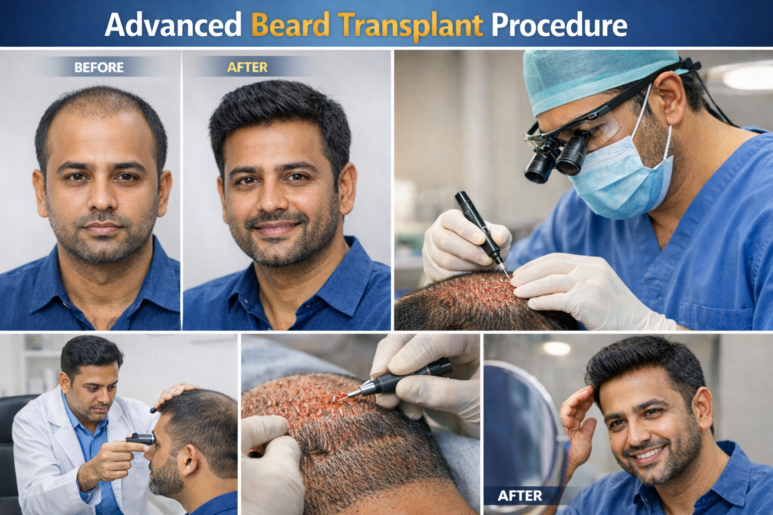Beard Transplant in Coimbatore | Keva Hair Care