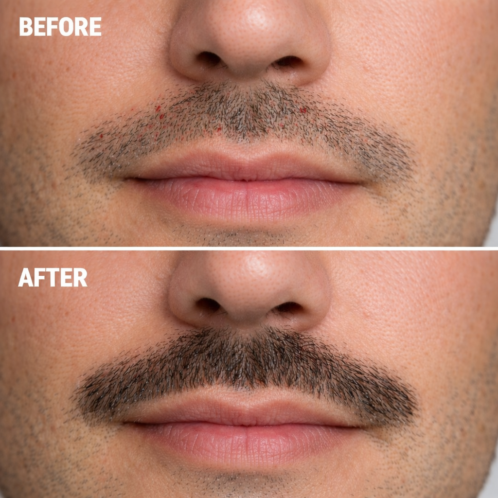 mustache transplant