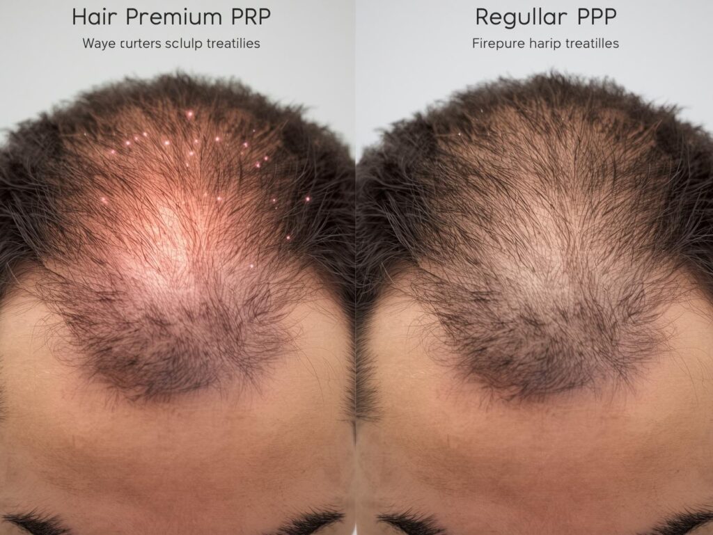 Hair Premium PRP vs Regular PRP