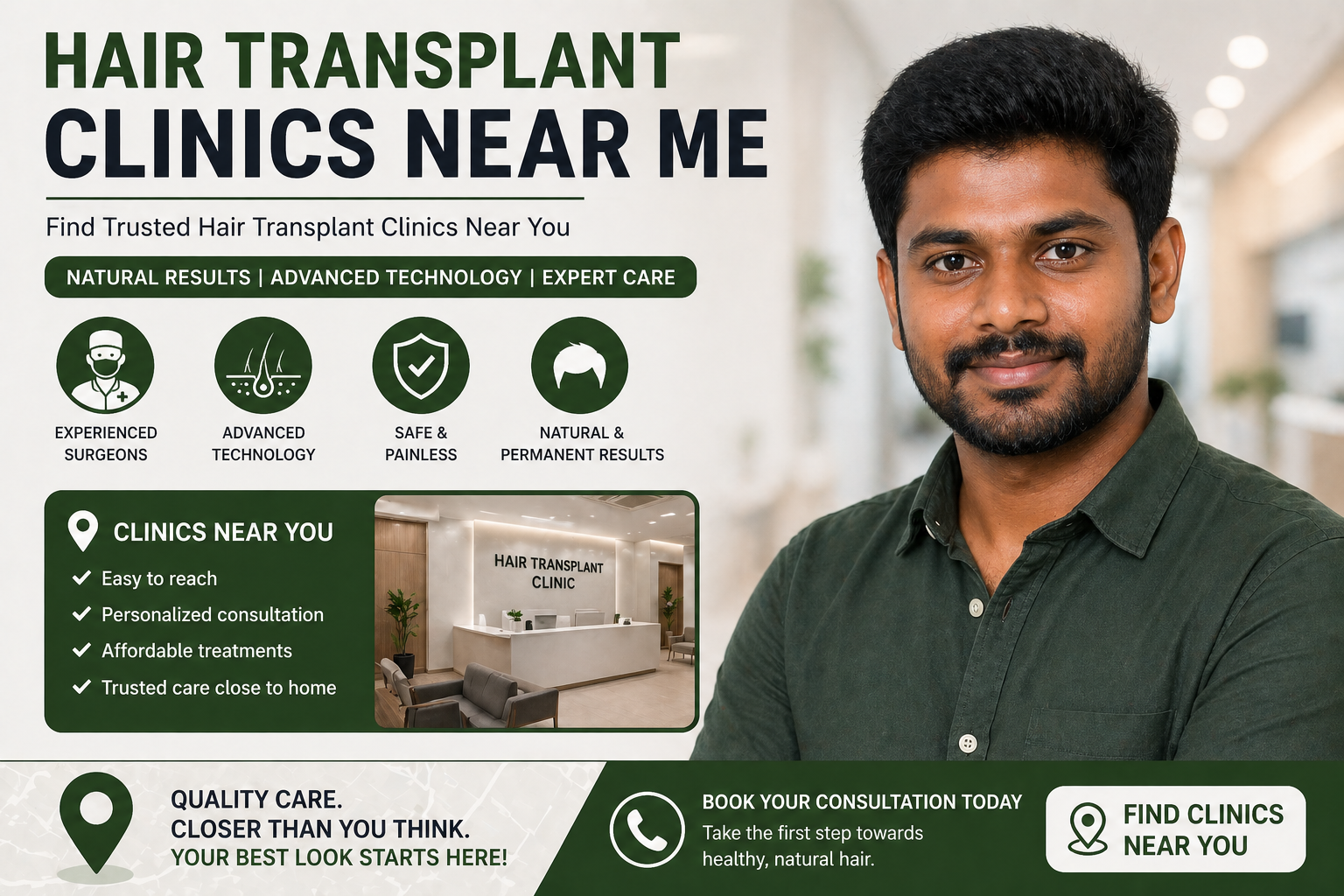 Hair transplant clinics near me