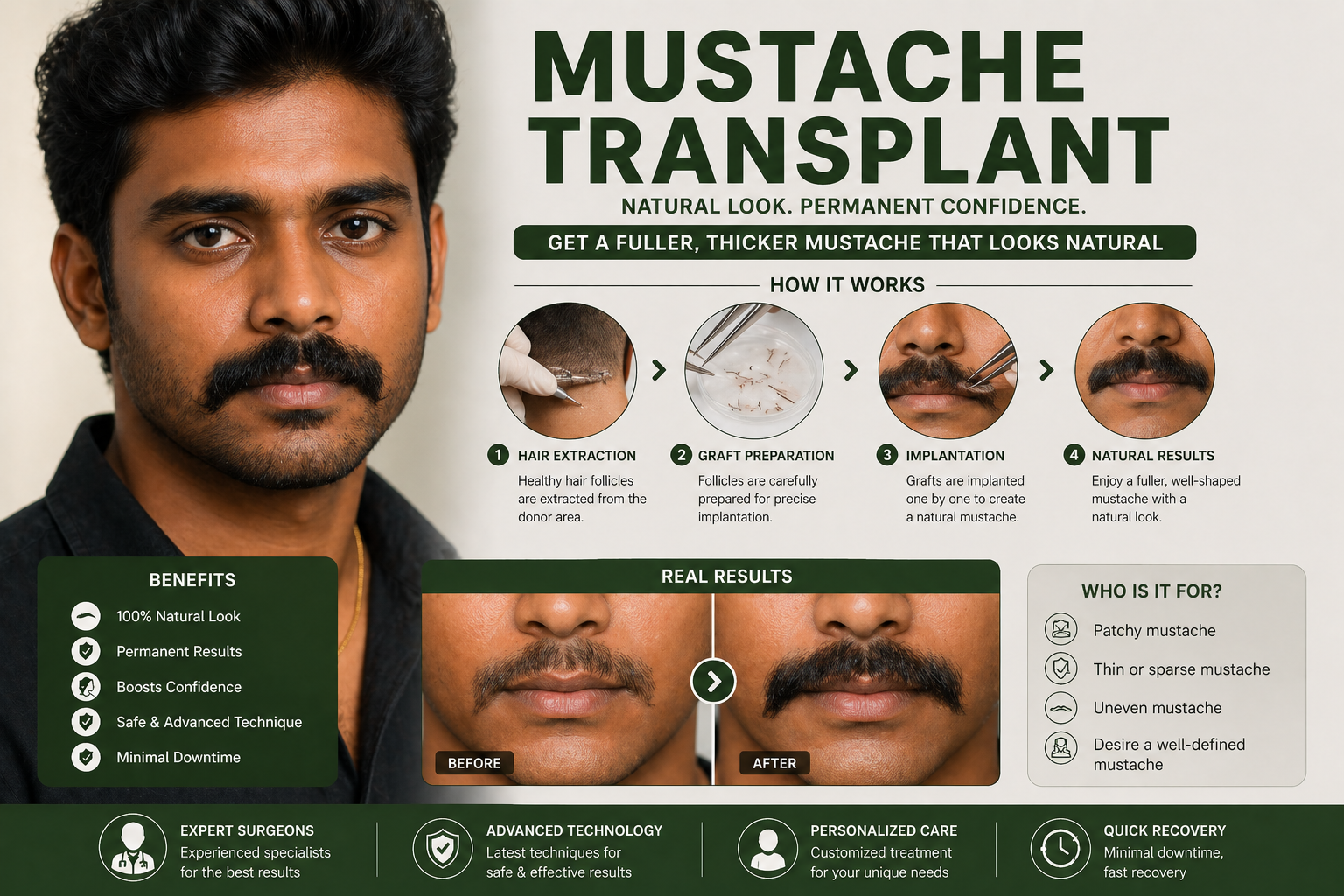 Mustache Transplant