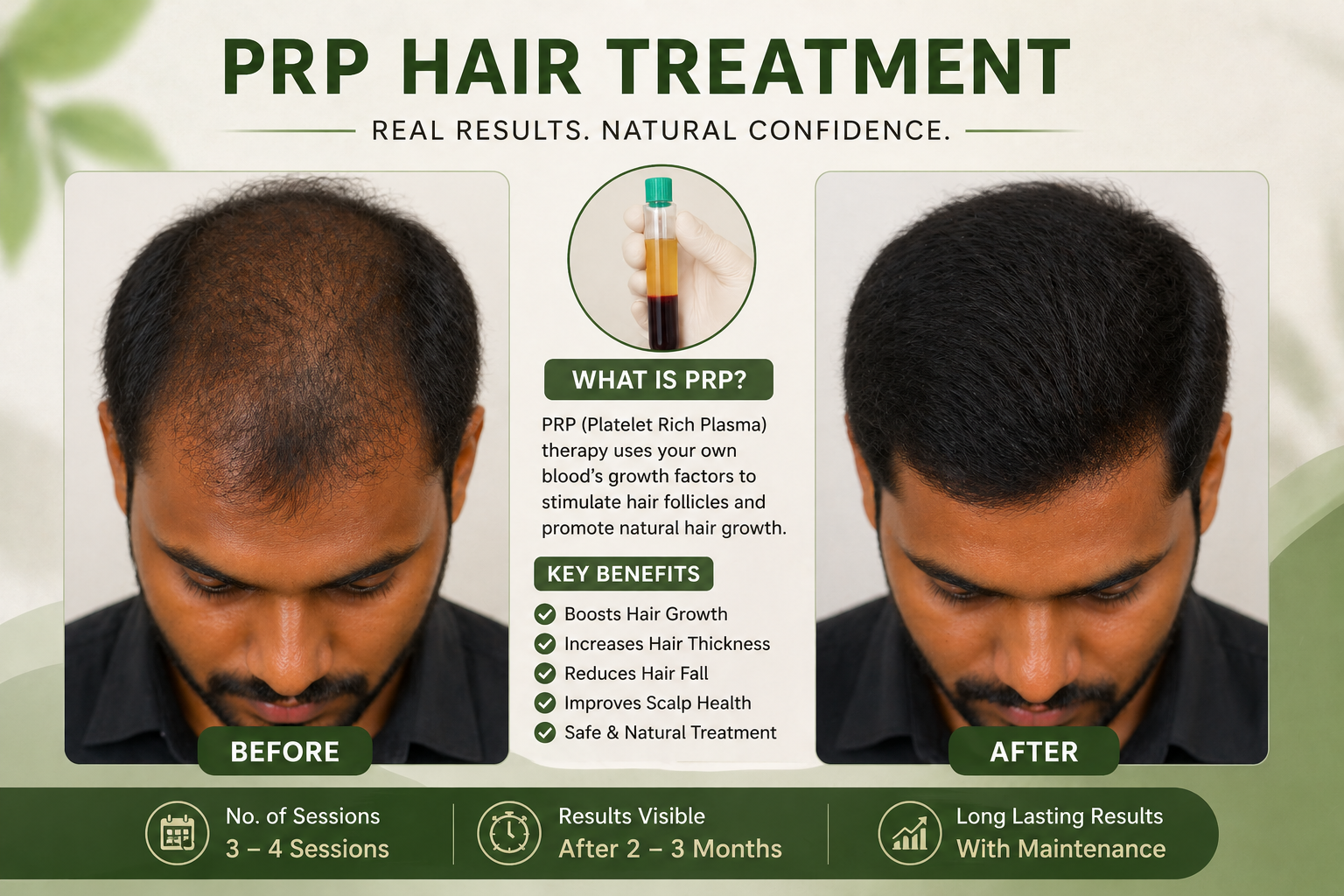 PRP hair treatment results
