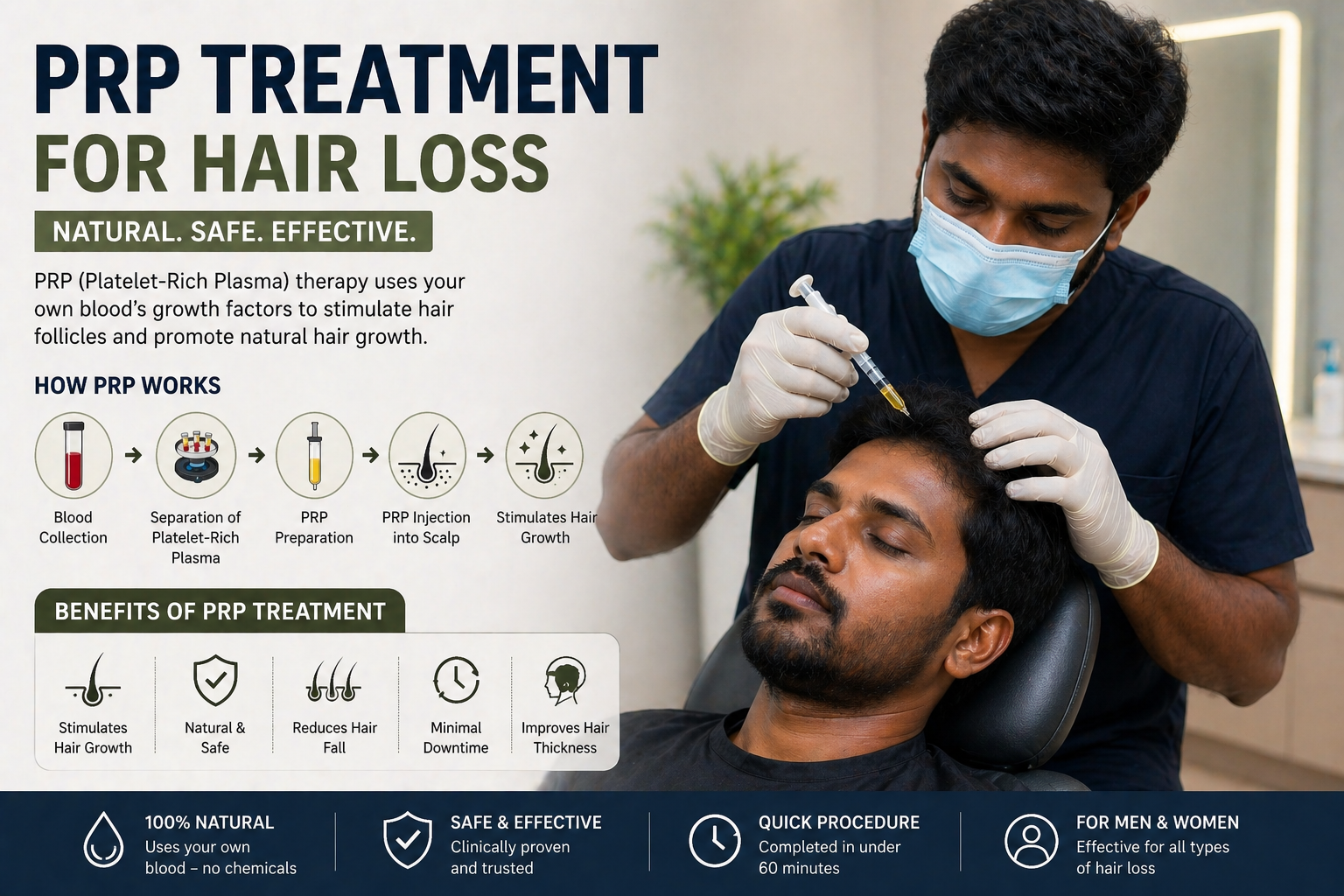 PRP treatment for hair loss