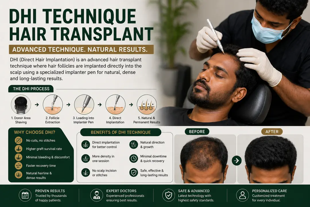 DHI technique hair transplant