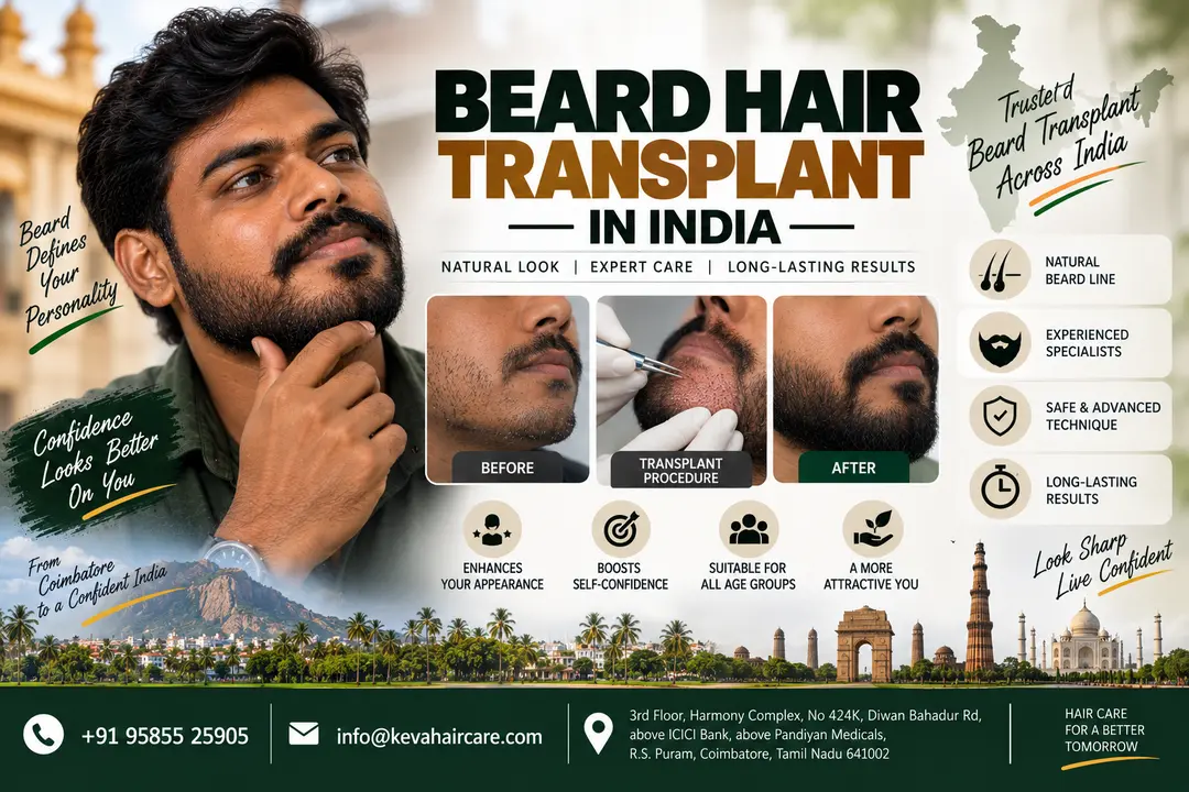 beard hair transplant in India