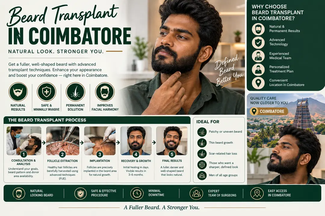 Beard Transplant in Coimbatore